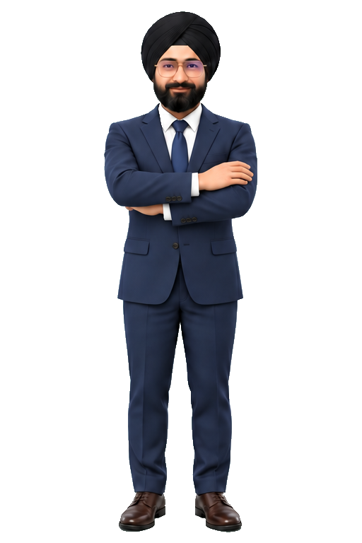 CA Manpreet Singh smiling with arms crossed